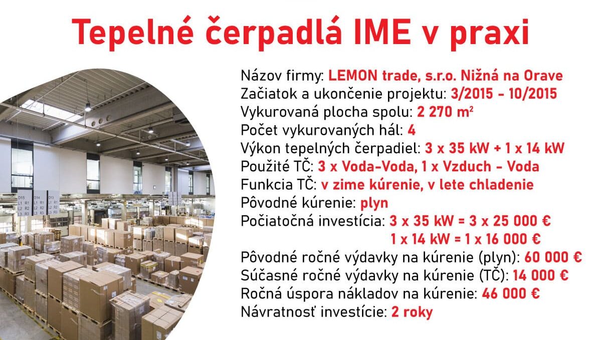 tepelné čerpadlá pre firmy