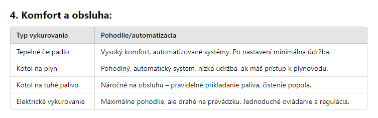 automatizácia tepelného čerpadla v porovnaní s inými typmi vykurovania