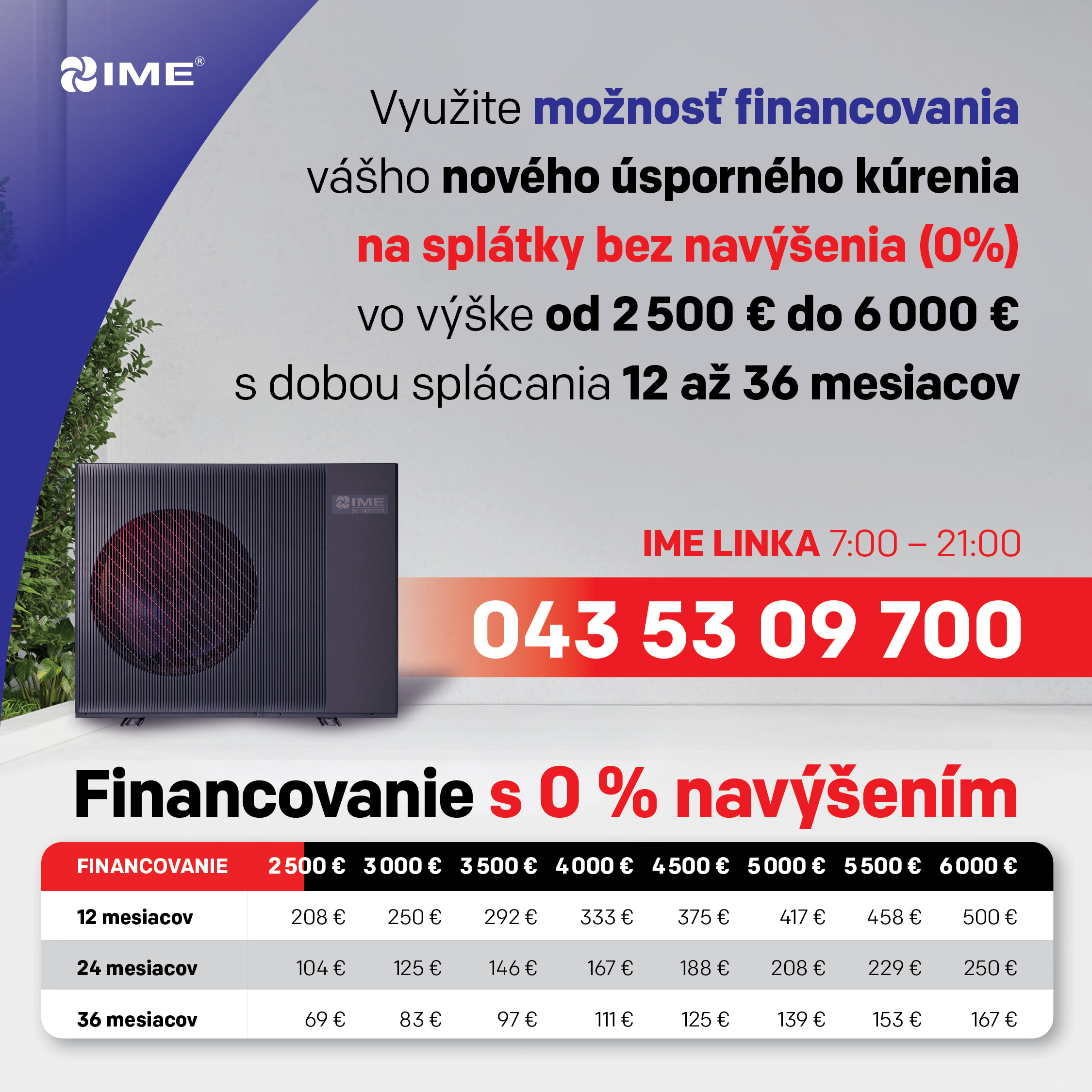 Vianočná akcia na tepelné čerpadlá Monoblok mobil