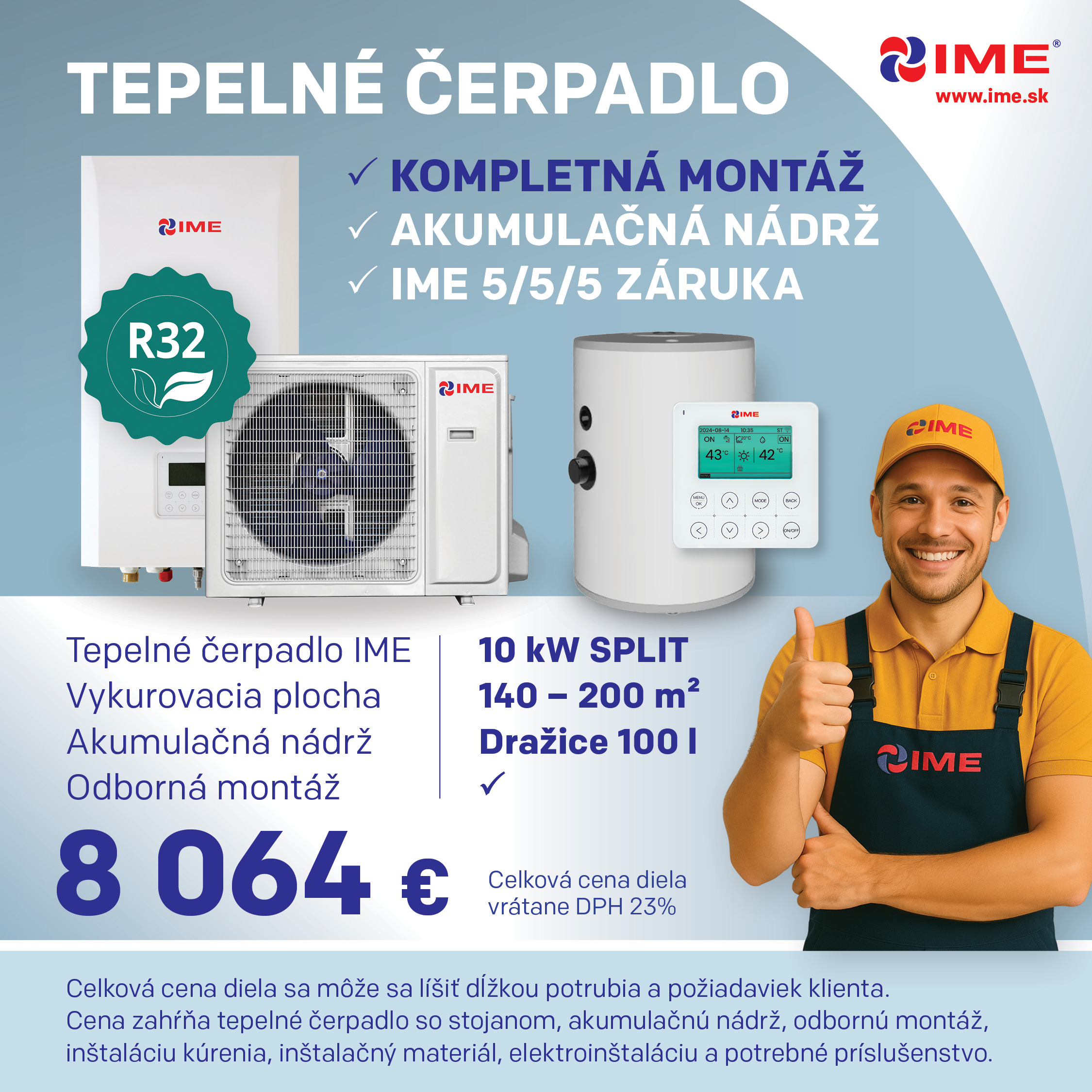 Vianočná akcia na tepelné čerpadlá Monoblok mobil