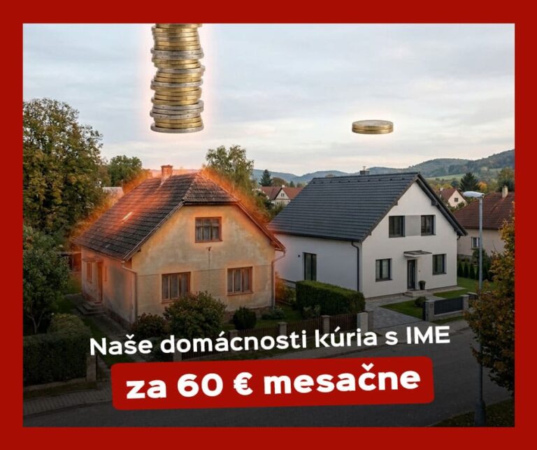 starý dom a zateplený dom so znázornením nákladov na kúrenie